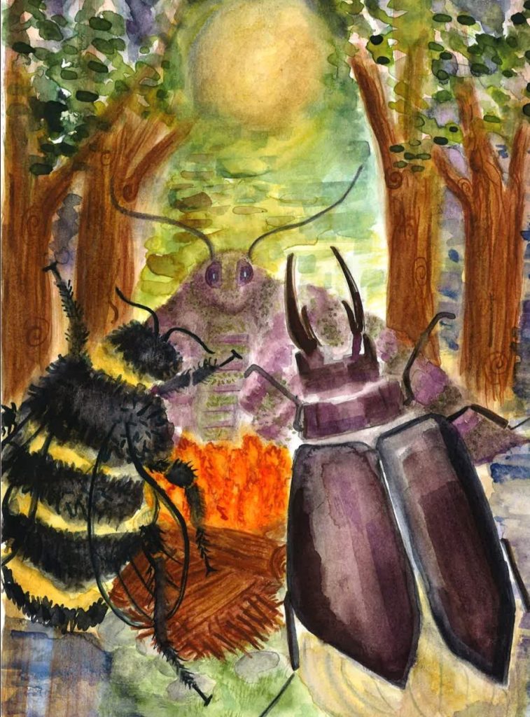 Details of painting for order reference.